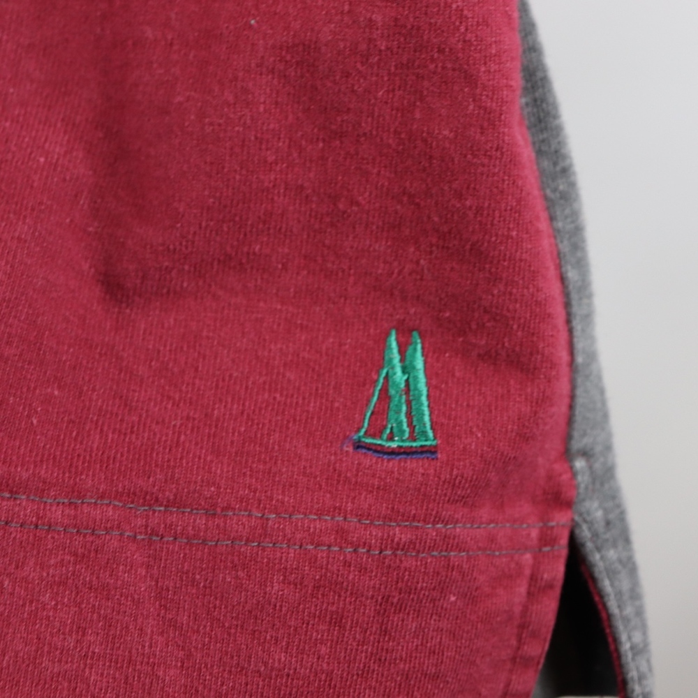 90s Mens Large Color Block Mock Turtleneck Sweater - image 5